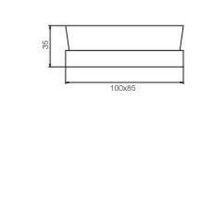 Fima Carlo Frattini Quadra Мыльница с держателем, подвесная, цвет: хром