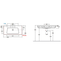 Globo Forty3 Раковина 55х47х15 см, 1 отв., цвет: белый