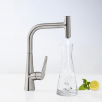 Hansgrohe Talis Select S, Смеситель для кухни, с выдвижным душем, Цвет: сталь