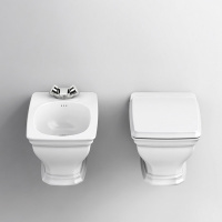 Artceram CIVITAS  Биде подвесное 36х54 см, с крепеж. с 1 отв под смес, цвет: белый