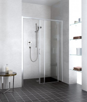 Kermi LIGA Дверь в нишу LI D2R 160х200см., н.ч. справа, глянцевое серебро+klar