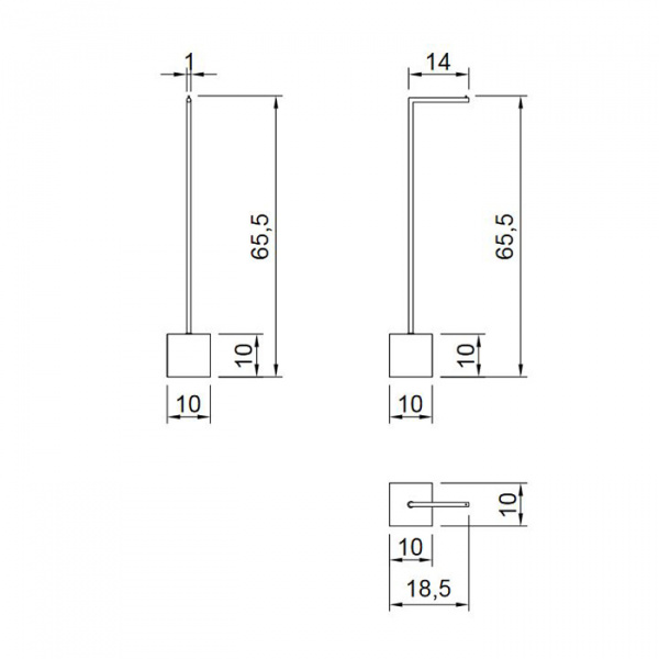 Antonio Lupi Bivio Держатель туалетной бумаги напольный 65см., база из мрамора Nero Marquinia satinato, структура Nero goffrato