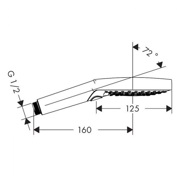 Axor ShowerSolutions Ручной душ S 12см., цвет: шлифованный никель