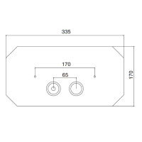 Sbordoni Romana Панель с кнопками двойного смыва для механизма Geberit UNICA, KOMBIFIX, UP300,UP320 цвет: никель