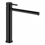 Bossini Oki Смеситель высокий для раковины, на 1 отв., высокий с заглушкой 1”1/4, цвет: черный матовый
