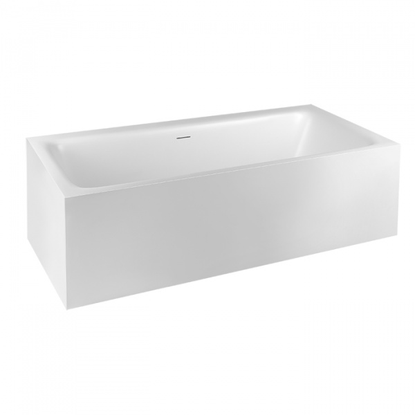 Gessi Rettangolo Ванна отдельностоящая 180х81x55см, цвет: матовый белый