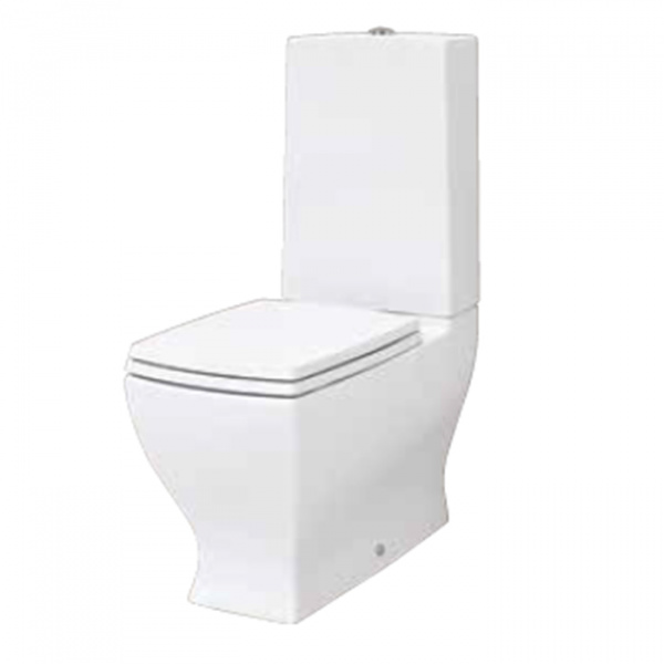 Artceram JAZZ унитаз моноблок 69х36см слив универсальный , с креплением, цвет: белый/бронза, сиденье на выбор