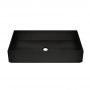 GESSI 316 Раковина 60x35 см., для установки на столешницу, без перелива, нержавеющая сталь, цвет: Black XL