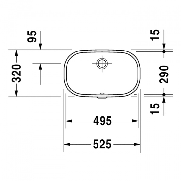 Duravit D-Code Раковина 49.5 см, без отв., цвет: белый