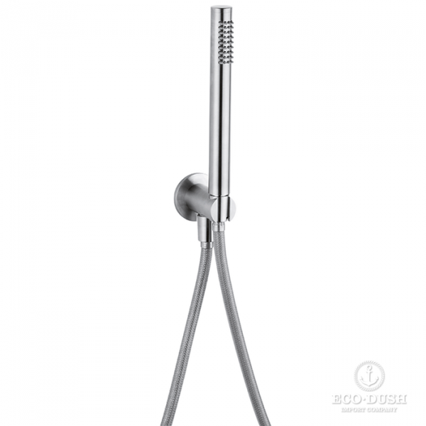 HUBER Lynox Ручной душ для настенного крепления (держатель, лейка, шланг), нержавеющая сталь