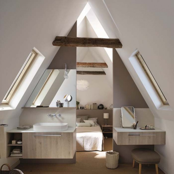 Burgbad Sys30 Комплект мебели №6 тумба с раковиной, 90х54х48см., 1 ящик, с металлическими кронштейнами, с зеркалом и светильником, с сифоном, ручка хром, цвет: Eiche Dekor Flanelle