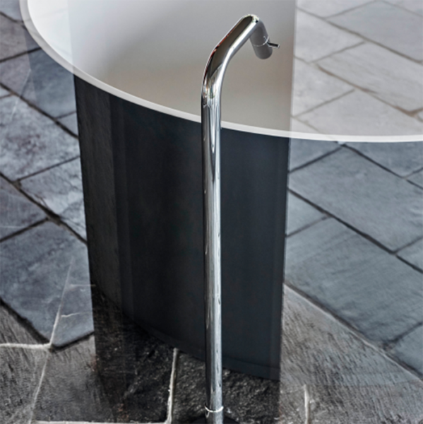 Agape Memory Однорычажный смеситель для ванны, напольный, цвет: хром