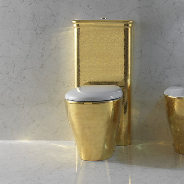 Globo Bowl+ Унитаз напольный 55х38х42см., с креплением, с сиденьем, микролифт, цвет: Arabesque B14