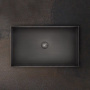 Gessi 316 Раковина 60x35 см, без отв., для установки на столешницу, без перелива, нержавеющая сталь, цвет: Black Metal Brushed PVD