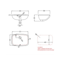 Devon&Devon Swindon Раковина 55.5х38.5 cм, 1 отв., цвет: черный