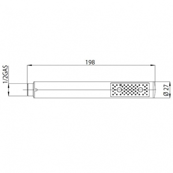 Bossini Zen Ручной душ, металлический, цвет: хром