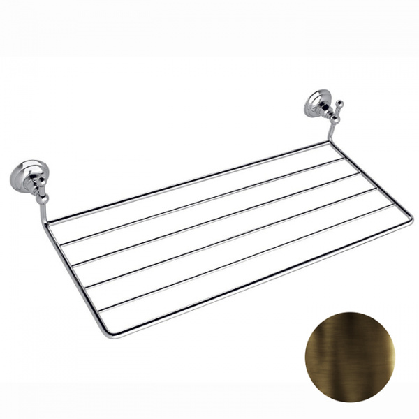 Nicolazzi Accessori Полочка для полотенец , подвесной, цвет: тёмная бронза