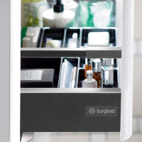 Burgbad Iveo Комплект мебели с раковиной 100см c LED подсветкой тумбы 11Вт без вкл/выкл, цвет: белый глянец