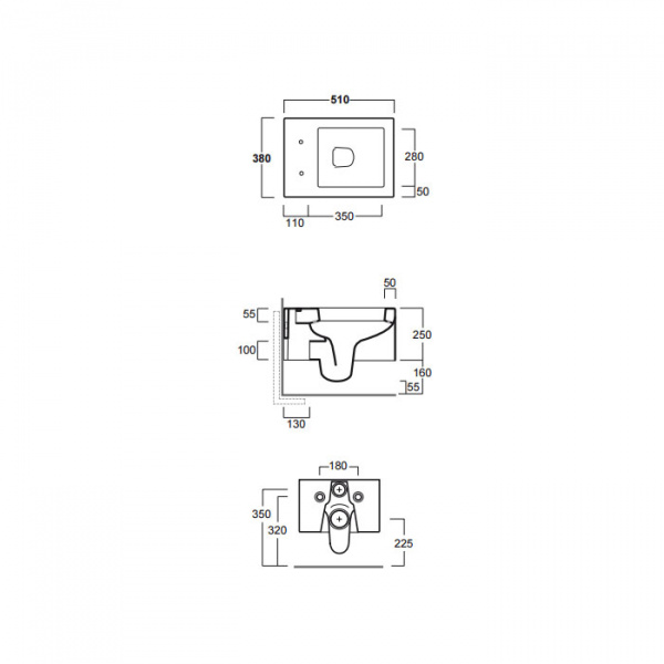 SIMAS Frozen Унитаз подвесной 38х51см, цвет: белый, СИДЕНИЕ НА ВЫБОР