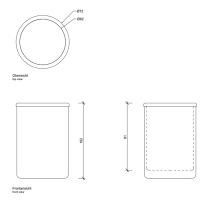 Decor Walther Crack BER Стакан настольный, французское стекло Craquele, цвет: хром