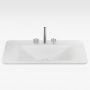 Armani Roca Baia Раковина 90x47 см, 3 отв., встраиваемая сверху, цвет: off-white