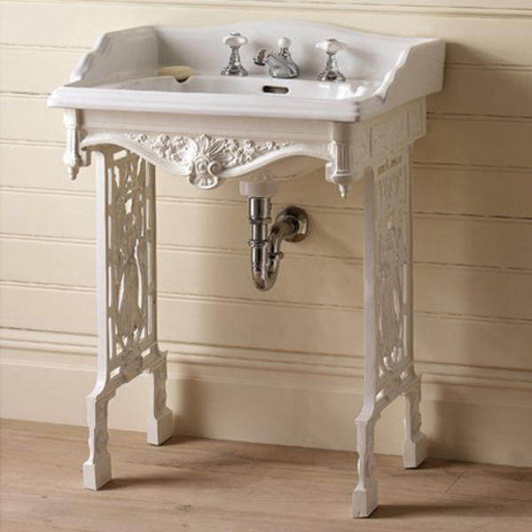 Devon&Devon Angel Декоративная структура 64х49см, с раковиной на 1 отв., цвет: белый