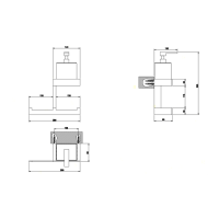 Gessi Rettangolo Стойка дозатором 32см.,  для жидкого мыла и полотенцедержателем, подвесная, цвет: хром/черный