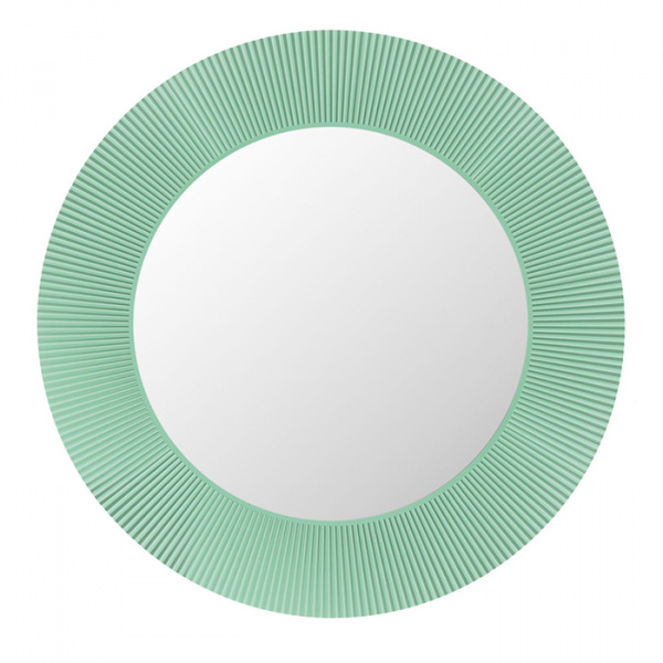 Laufen Kartell Зеркало круглое d=78см, настенное, без подсветки, цвет: изумрудный зеленый