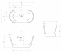 Акриловая ванна ABBER AB9203-1.3