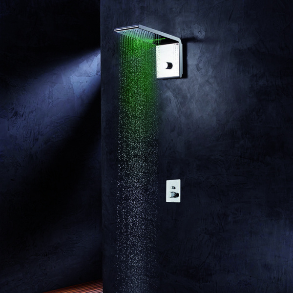 Bossini Syncro Верхний душ 45х20см, настенный, 3 режима, цвет: хром