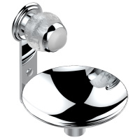 THG Panthere Cristal clair Мыльница металлическая ø 15см., подвесная, цвет: хром/прозрачный хрусталь