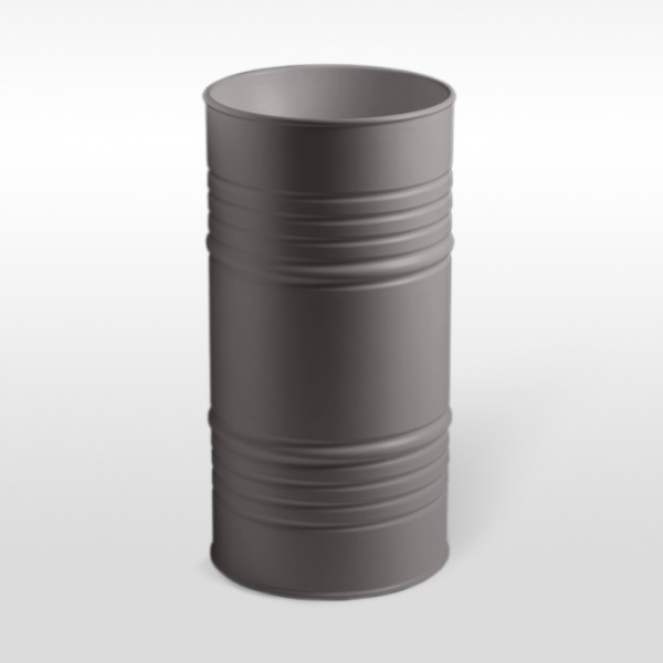 Kerasan Artwork Раковина 45х90 см, без отв., свободностоящая &quotBARREL&quot, слив в стену, цвет: Ferro matt