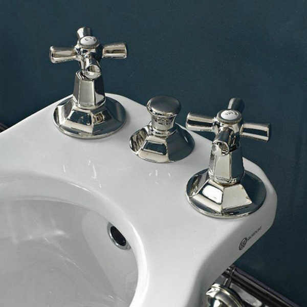 Sbordoni Deco Смеситель для биде на 3 отверстия, цвет: никель