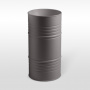 Kerasan Artwork Раковина 45х90 см, без отв., свободностоящая &quotBARREL&quot, слив в стену, цвет: Ferro matt