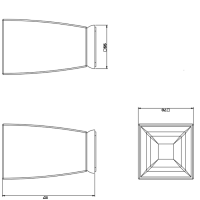 Gessi Mimi Стакан настольный керамический, цвет: хром/белый
