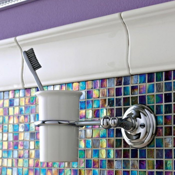 Sbordoni Calla Стакан с держателем, подвесной, цвет: керамика/хром