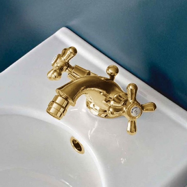 Sbordoni Etruria Смеситель для биде на 1 отверстие, цвет: глянцевая латунь