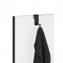 Decor Walther DW Крючок двойной, для установки на стекло душевой кабины, цвет: Nero opaco