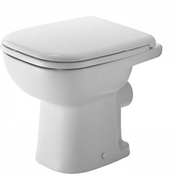 Duravit D-Code Унитаз напольный 48х35см, для независимого подключения воды, включая крепление, универсальный, цвет: белый
