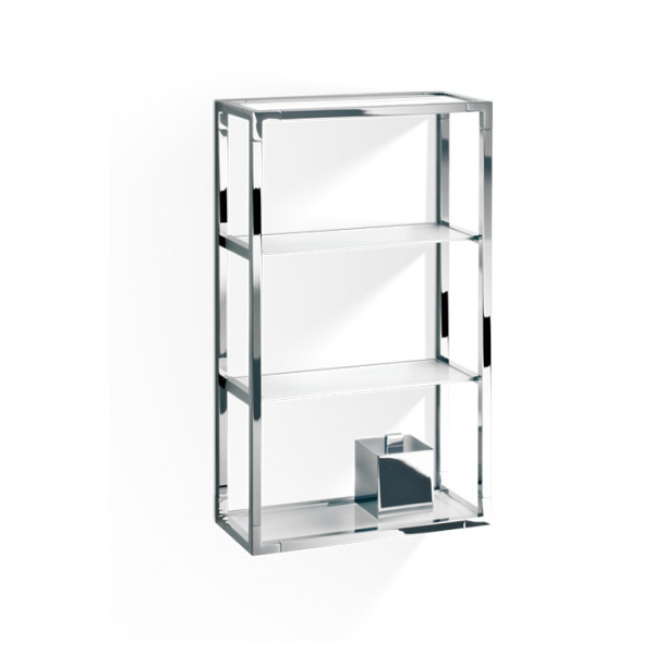 Decor Walther ET 6 Шкафчик открытый 35x15x60см, стекло сатинированное, подвесной, цвет: хром
