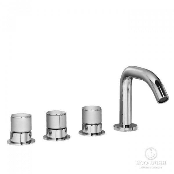 Stella Bamboo Смеситель на борт ванны на 4 отверстия, термостат, 3256TRTC, цвет: хром