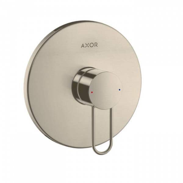 Axor Uno Встраиваемый смеситель для душа, однорычажный, внешняя часть, цвет: шлифованный никель