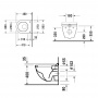 Duravit Starck 3 Унитаз подвесной Сompact, укороченная модель 36x48.5см, цвет: белый