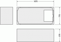 Опора из стиропора для ванны Duravit Starck, 167x77