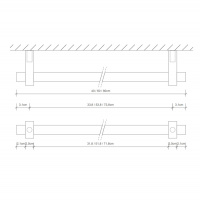 Decor Walther Century HTE40 Полотенцедержатель 40см, подвесной, цвет: темная бронза