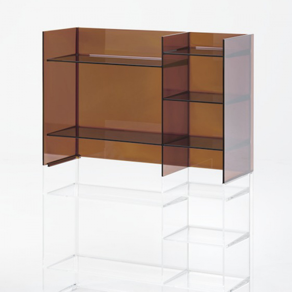 Laufen Kartell Стеллаж, 75х26х53см, пластик, цвет: янтарь