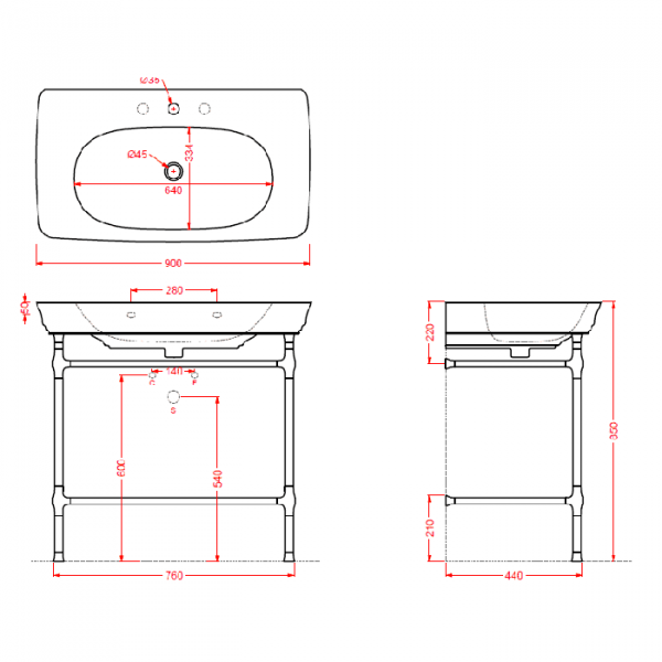 Artceram Civitas Металическая структура Quadra 76х44хh80,5см, полка сетка, цвет: розовое золото
