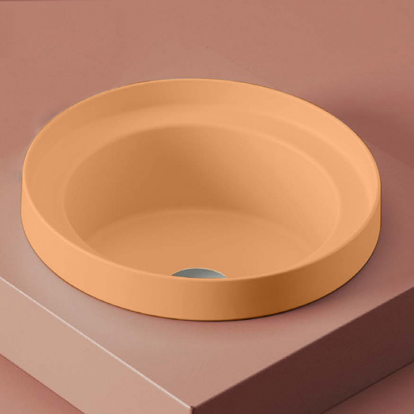 Artceram Fuori Scala Раковина 40 см, без отв., встраиваемая, без перелива, цвет: arancio cammeo