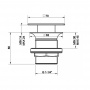 Gessi Донный клапан свободного слива для раковины без перелива, цвет: хром