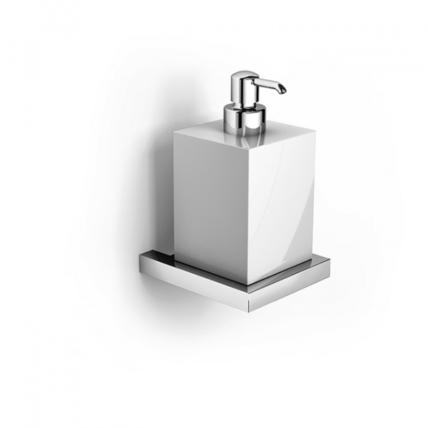 Gattoni Kubik Дозатор для мыла подвесной керамический, цвет: хром